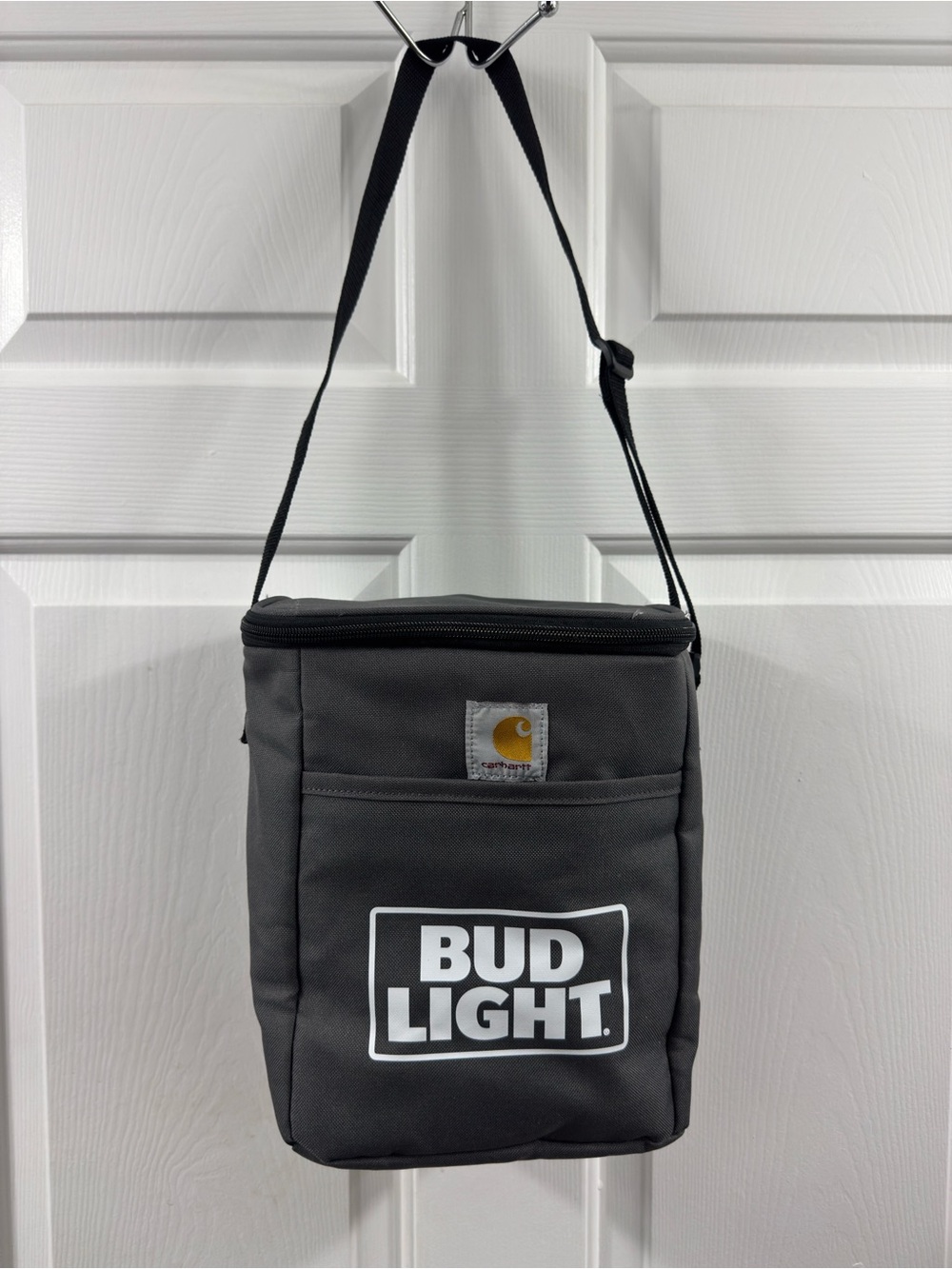 Carhartt Gray Shoulder Toiletry Bag with White Bud Light Logo